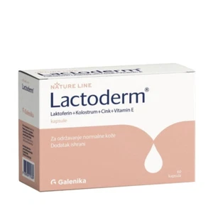 Lactoderm 60 Kapseln mit Lactoferrin, Kolostrum, Vitamin E und Zink für die Haut - Bild 1 von 1
