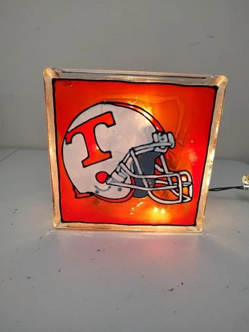 Tennessee Volunteers Inspired Glass Block Hand Painted Light 2006 Cover