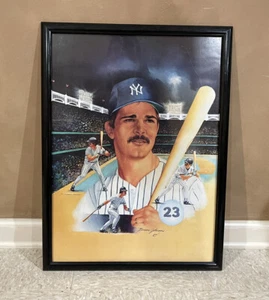 Framed Don Mattingly Player Of The Year Print By Brian Johnson - Picture 1 of 4