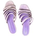 NEW Creatures of Comfort Sz 36.5 Como Suede Sandal Slide Lilac Purple
