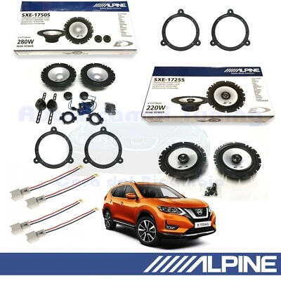 ALPINE SXE1750S SXE1725S Haut-Parleurs Avant + Arrière Pour NISSAN XTRAIL - Photo 1/4
