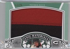 2016 Leaf Genesis Epic Materials Green /25 Hayden Davis #EM-30