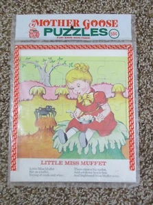 VINTAGE 1977 LITTLE MISS MUFFET TRAY PUZZLE 20 PC PARAGON PRODUCTS NEW SEALED - Picture 1 of 3