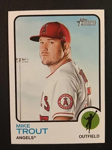 2022 Topps Heritage Mike Trout #100 - Picture 1 of 2