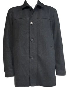 Men's Dockers Wool Blend Quilted Lining Winter Jacket Black Size XL - Picture 1 of 9
