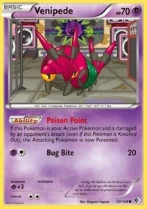Carta pokemon Venipede (BCR 72)-Confini Varcati-C - lingua ITA-condizione EX - Imagen 1 de 1