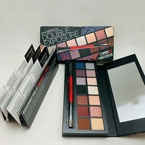 SMASHBOX Double Exposure Eye Shadow Palette Ombre's 14 Shadows  W/ Brush - NEW