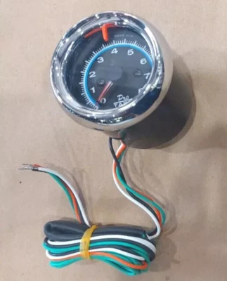 Tacómetro cromado Equus E6076 serie 6000 2-1/2 pulgadas TACH 8000 RPM Foto 1 de 4