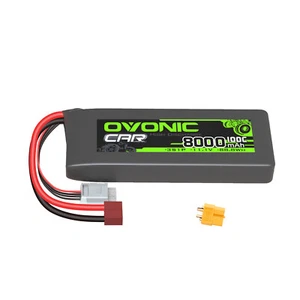 Ovonic 8000mAh 100C 11.1V LiPo 3S Akku mit Deans für RC Truggy buggy Car Truck - Bild 1 von 6