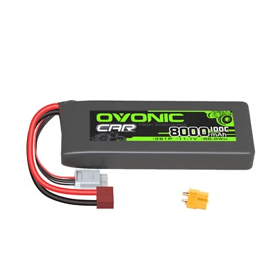 Ovonic 8000mAh 100C 11.1V LiPo 3S Akku mit Deans für RC Truggy buggy Car Truck - Bild 1 von 4