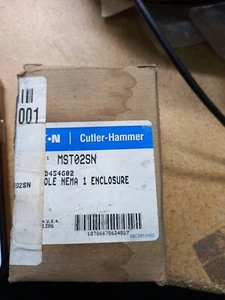 Eaton MST02 NEMA Starter 0.35-1.65A 208V Coil 2P Nema Size 0 1NO Contact - Picture 1 of 4