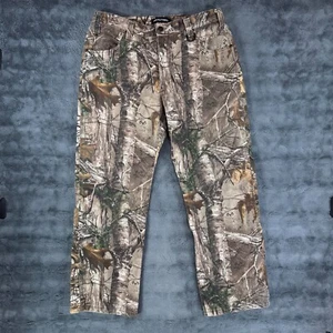 Realtree Men’s Denim Camouflage Size Medium (34x30) Fleece Lined Pants - Picture 1 of 8