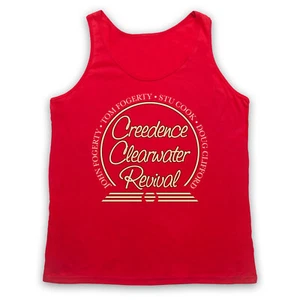 CCR CREEDENCE CLEARWATER REVIVAL UNOFFICIAL CIRCLE LOGO ADULTS VEST TANK TOP - Picture 1 of 11