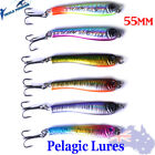 6X 24g Metal Slice Slugs Fishing Lures Pelagic Lead Slices Salmon Tailor Bonnies