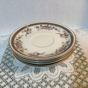 Mikasa Grande Ivory Marquette saucer LOT of 4 - Picture 1 of 4