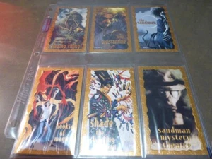 SkyBox DC Vertigo: Sandman 1994 lámina de oro juego de inserciones de 6 tarjetas. COMO NUEVO - Imagen 1 de 7
