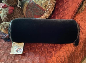 Second Impressions ANIMAL FREE FUR Baltic Sea Seal 20" Bolster Neck Roll Pillow - Picture 1 of 6