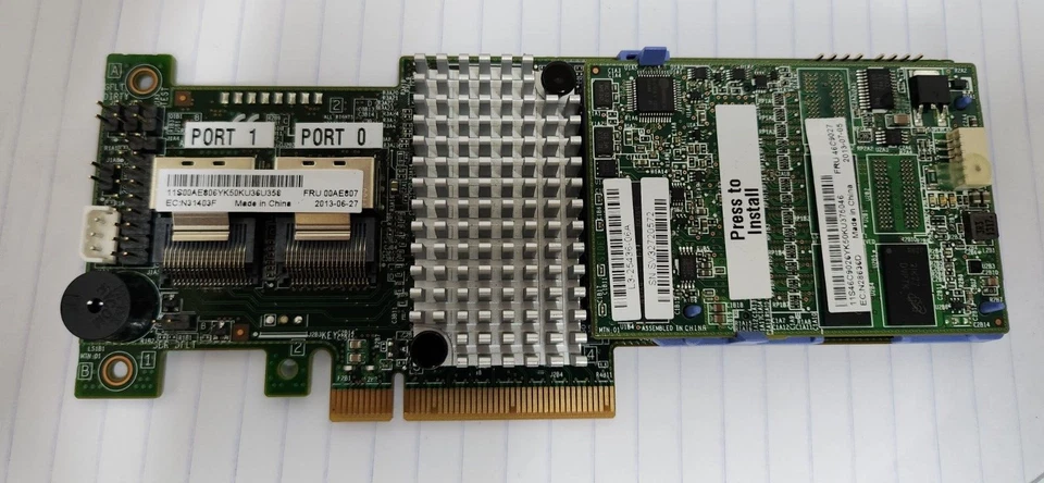 2x IBM 00AE807 ServeRAID M5110 SAS/SATA Adapter w/46C9027 512MB Cache No Battery - Image 1 of 1