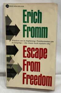 Escape from Freedom by Erich Fromm - 1971 Avon Paperback - Picture 1 of 5