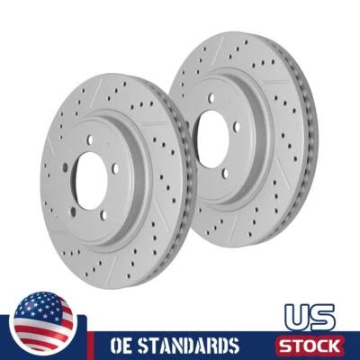 Front Drilled Brake Rotors for 2006 -2009 2010 Ford Explorer Mercury Mountaineer - Image 1 of 4