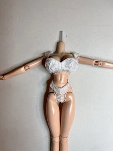 12" 1/6 Actionfigur weibliche Puppe Spitze Dessous weiß BH Set große Büste Phicen - Bild 1 von 6