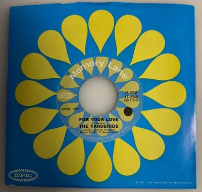 The Yardbirds / For Your Love & Heart Full Of Soul / 1970s 45rpm / NM - Image 1 of 4