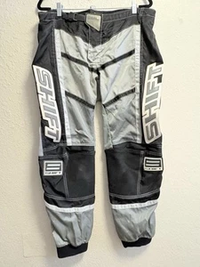 Shift MX Motocross Pants Mens 38 Black Gray Jet Off-Road Racing Padded - Picture 1 of 13