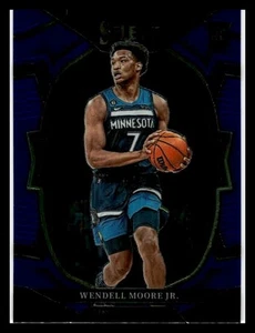 Panini Select #73 2022 Wendell Moore Jr. azul RC casi nuevo - Imagen 1 de 2