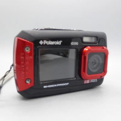 Polaroid Digital Camera iE090 18.0MP Underwater Selfie Screen Red Tested - Image 1 of 4