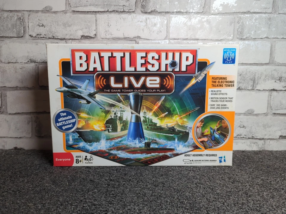 BATTLESHIP LIVE : Electronic Lights & Sounds Game Hasbro Complete Tested Working - Image 1 of 4