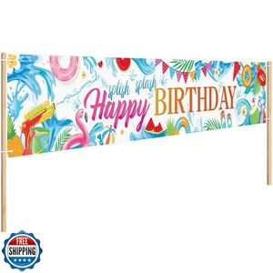 Tingjoo Splish Splash Summer Birthday Decorations Splish Splash Happy Birthda - Picture 1 of 5