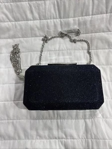 Bolso Minaudiere Geométrico para Mujer con Borla Azul Marino - Imagen 1 de 9