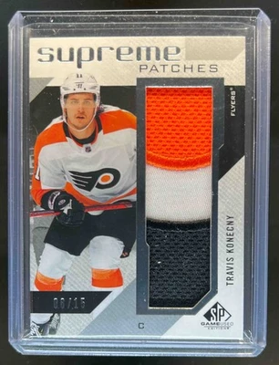 2021-22 SP Game Used Travis Konecny Supreme Patches #6/15 Flyers - Image 1 of 2