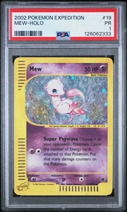 PSA 1 Mew Expedition Holo Foil 019/165 2002 Pokemon WoTC E Reader PR - Imagen 1 de 2