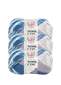 (3er Pack ) Lion Brand Yarn Wolle Ease Fair Isle Garn, Denim / Liac - Bild 1 von 6