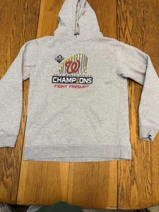 Washington Nationals Hoodie Mens Medium 2019 World Series Champions MLB Baseball - Picture 1 of 8