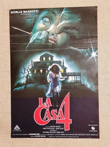 Locandina cinematografica originale 1989 Film La Casa 4 Regia Fabrizio Laurenti - Picture 1 of 1
