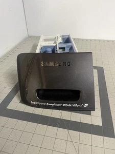 Samsung Waschmaschinenspender Schublade schwarz Edelstahl Original Zubehör Herstellerteil # DC97-18089L - Bild 1 von 5