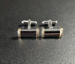 Gemelos de plata de ley y oro amarillo de 14 k - Imagen 1 de 5