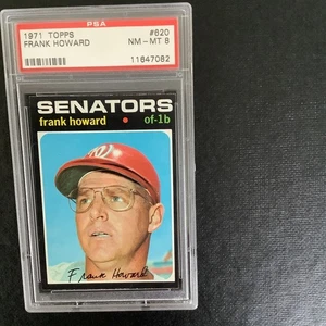 1971 Topps #620 Frank Howard Psa 8 angoli rasoio - Foto 1 di 1