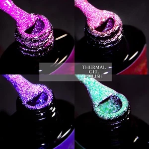 Esmalte de uñas diamante que cambia la temperatura de color con color degradado regalo para - Imagen 1 de 13