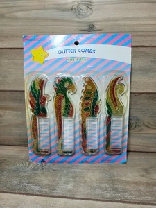 Vintage 1989 Lucky Star Enterprise bunte Glitzerkämme 7 Zoll neu aus altem Lagerbestand  - Bild 1 von 4