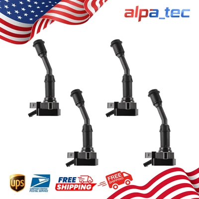 UF735 4 Ignition Coils for 2014-2020 Ford Fusion SE Sedan 4-Door L4 1.5L Escape Foto 1 de 4