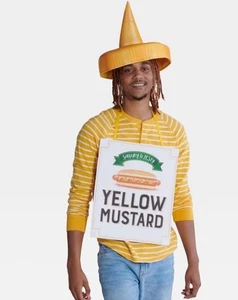 Hyde And Eek Adult Mustard Costume. NWT One Size - Picture 1 of 3