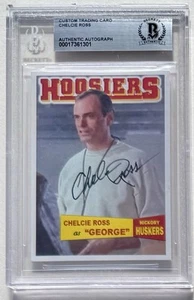 CHELCIE ROSS GEORGE SIGNIERT "HOOSIERS" BECKETT AUTHENTISCH AUTO HICKORY HUSKERS - Bild 1 von 2