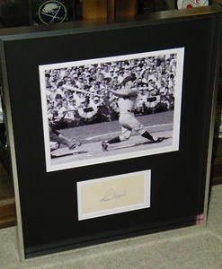 JSA ROGER MARIS SIGNED AUTOGRAPHED 3X5 INDEX CARD NEW YORK YANKEES DISPLAY - Picture 1 of 6