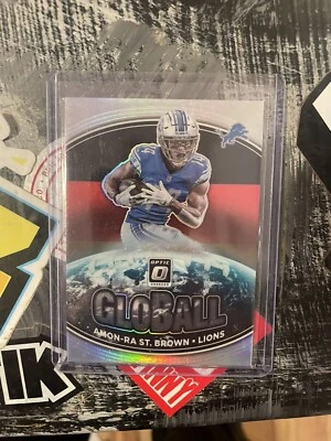 2021 donruss optic football amon-ra st brown globall instert - Image 1 of 2