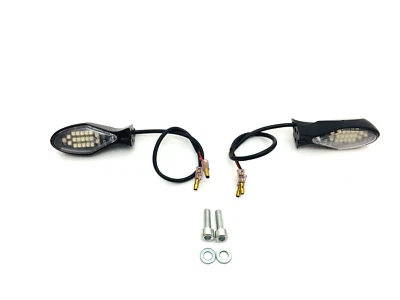 FRECCE DUCATI MONSTER 620 1000 S4 R INIEZIONE NERE ALLUMINIO LED CD 96627002B VA Foto 1 de 4