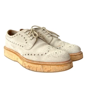 CHURCH’S Keely Beige Suede Perforated Oxford, Size 36.5 - Picture 1 of 10