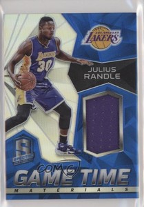 2015-16 Panini Spectra Game Time Materials Silver Prizm /49 Julius Randle #5